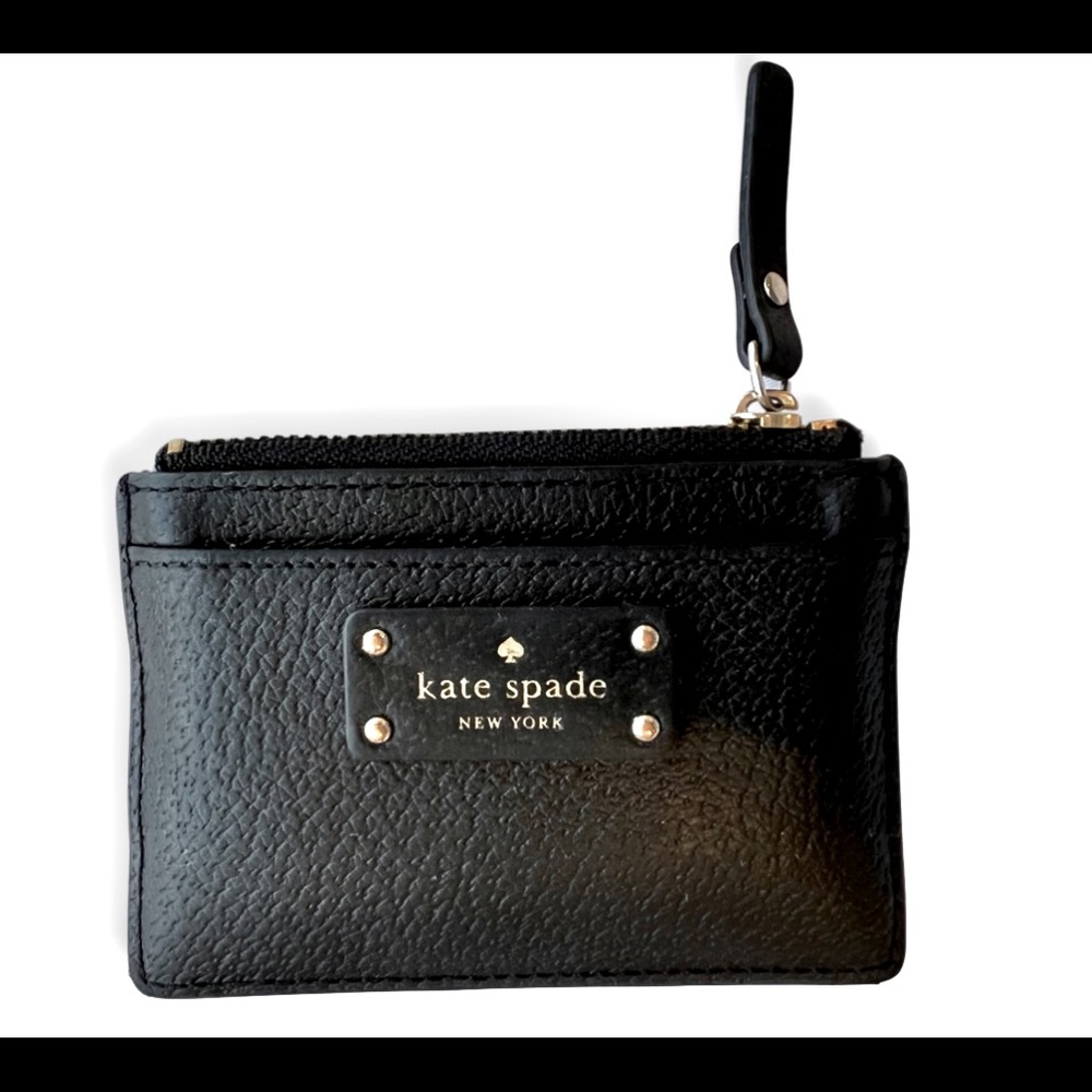 Kate Spade black coin and card wallet